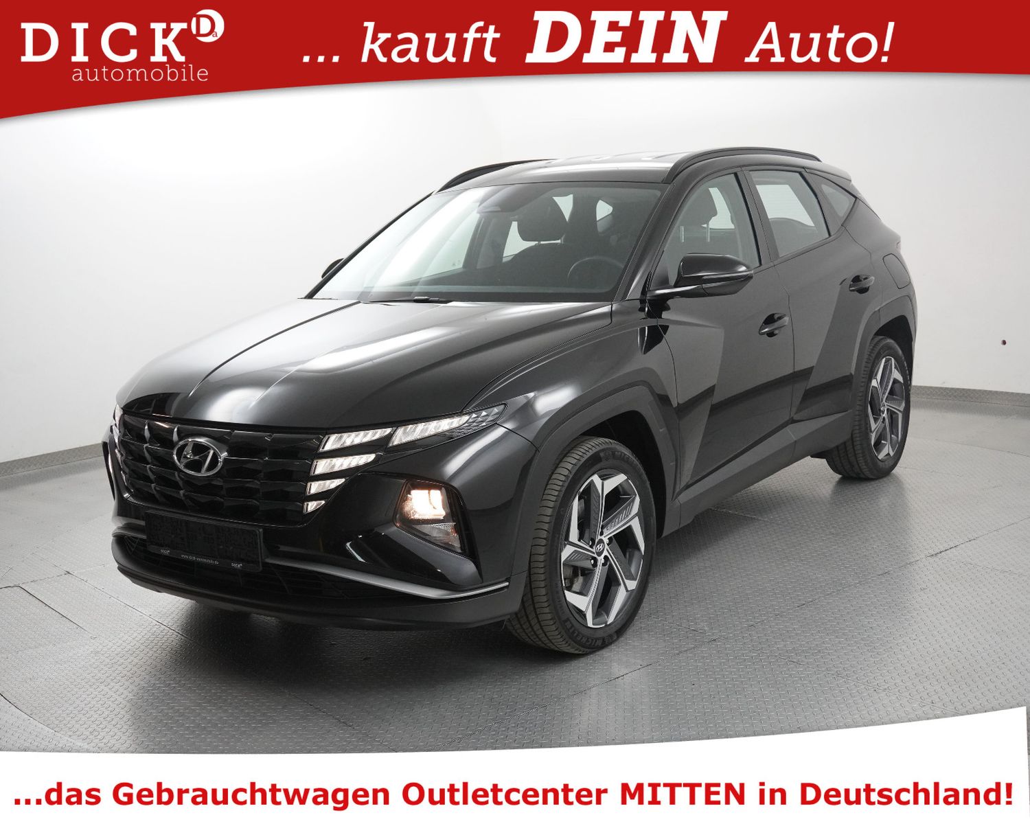 Fahrzeugabbildung Hyundai Tucson 1.6 T-GDI Hyb 4WD >NAVI+KAM+VIRTU+ACC+19"