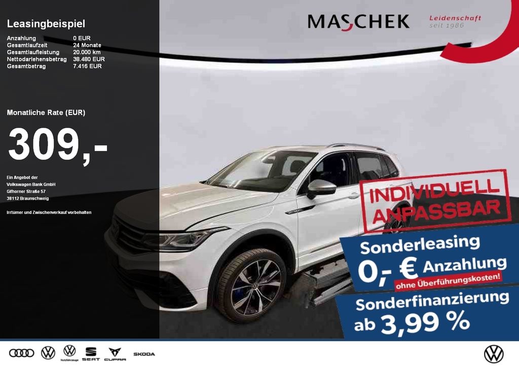 Volkswagen Tiguan R Sonderleasing Pano Leder Sitzh. RearVie