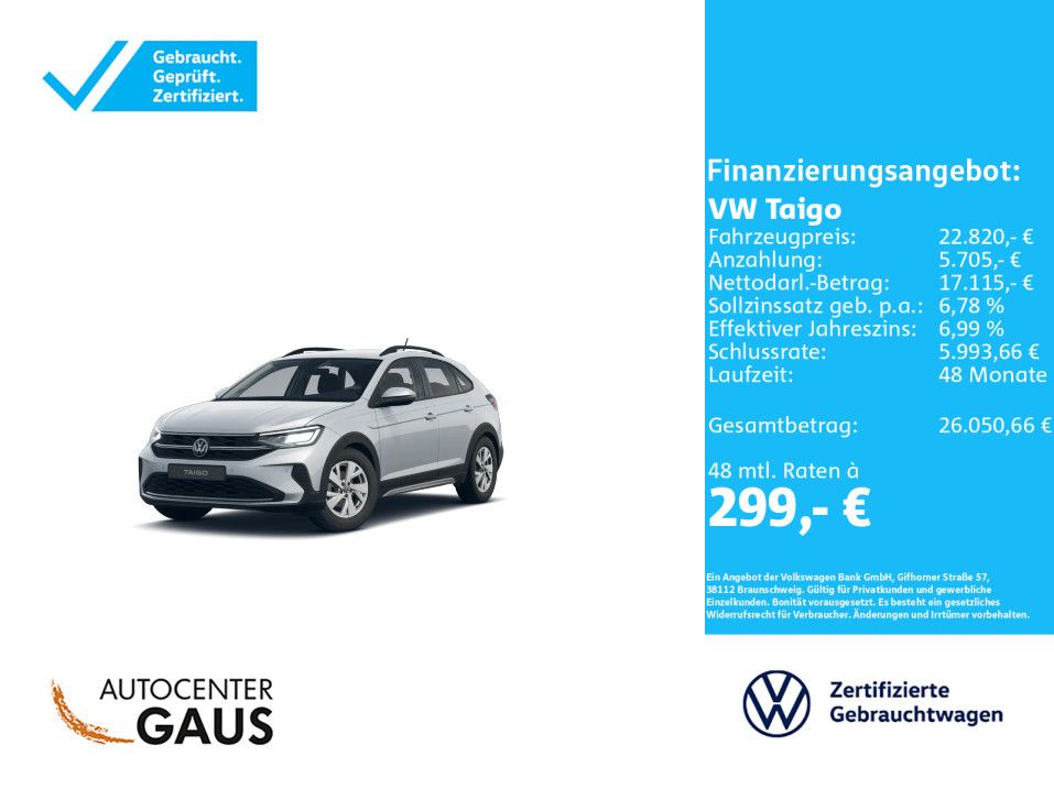Taigo Life 1.0 TSI Navi*ACC*Kamera*CarPlay
