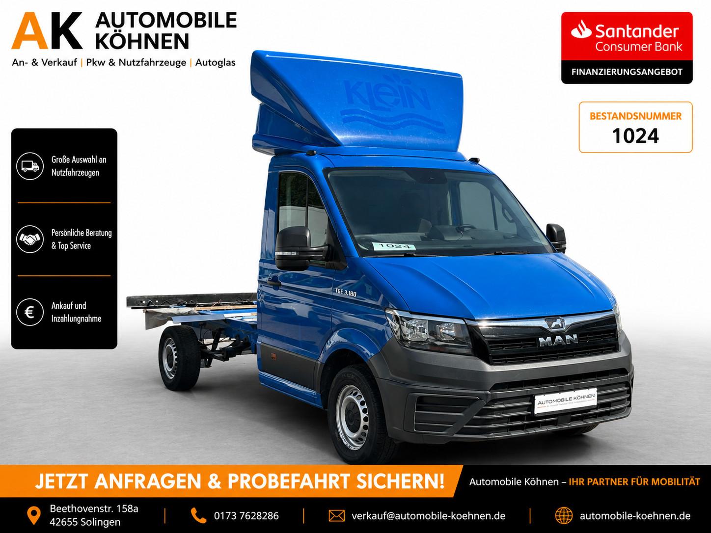MAN TGE 3.180 FAHRGESTELL / KLIMA / DSG / NAVI / TÜV