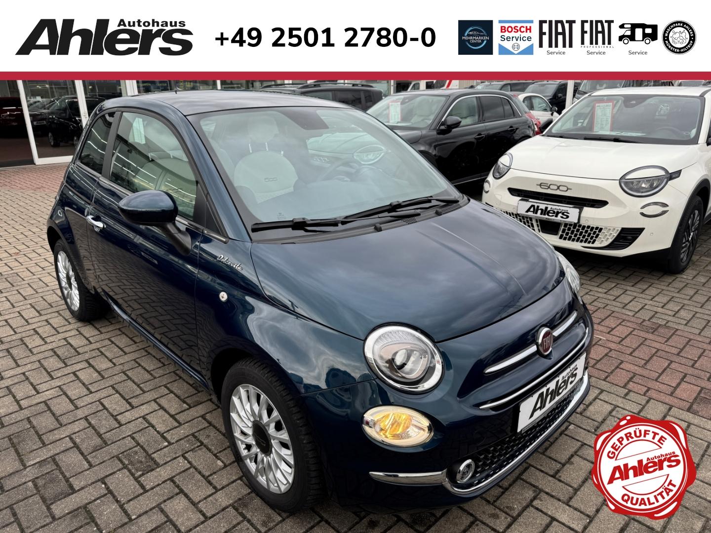 Fiat 500 Dolcevita+ALLWETTER+PANO+CARPLAY+LICHT+REGEN