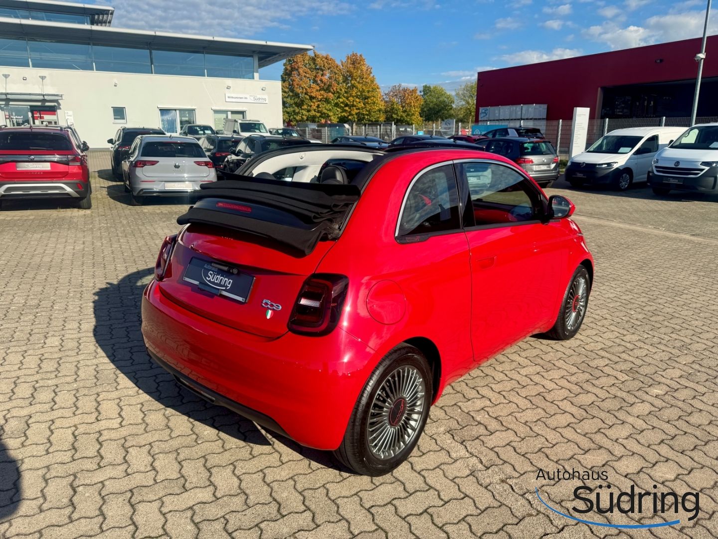500e Cabrio Red Navi  Apple CarPlay Android Auto