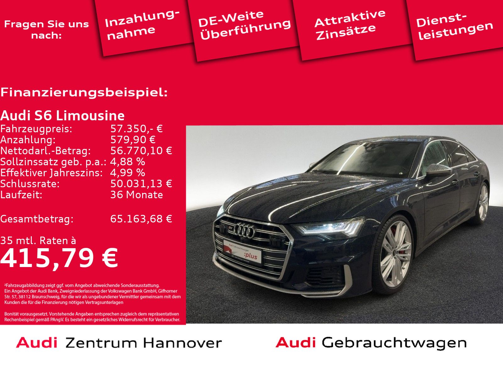 Audi S6 Limousine quattro 3.0 TDI Matrix Head-Up Stan