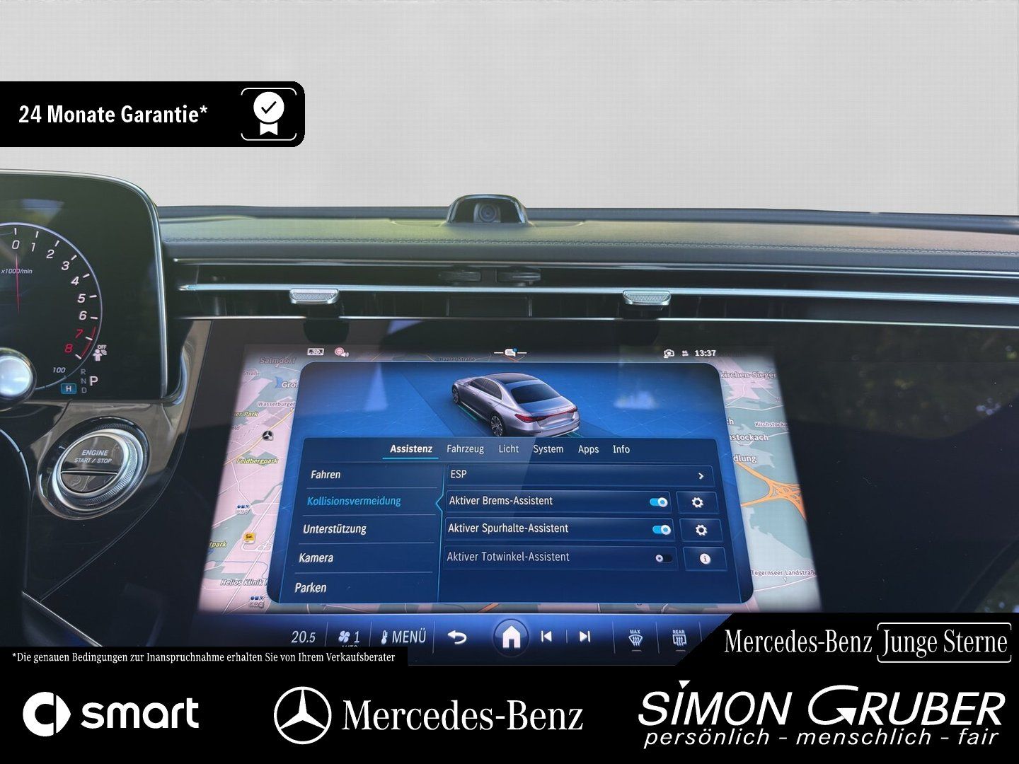 Fahrzeugabbildung Mercedes-Benz E 300 e AMG Pano Superscreen Sitzklima HUD Burm