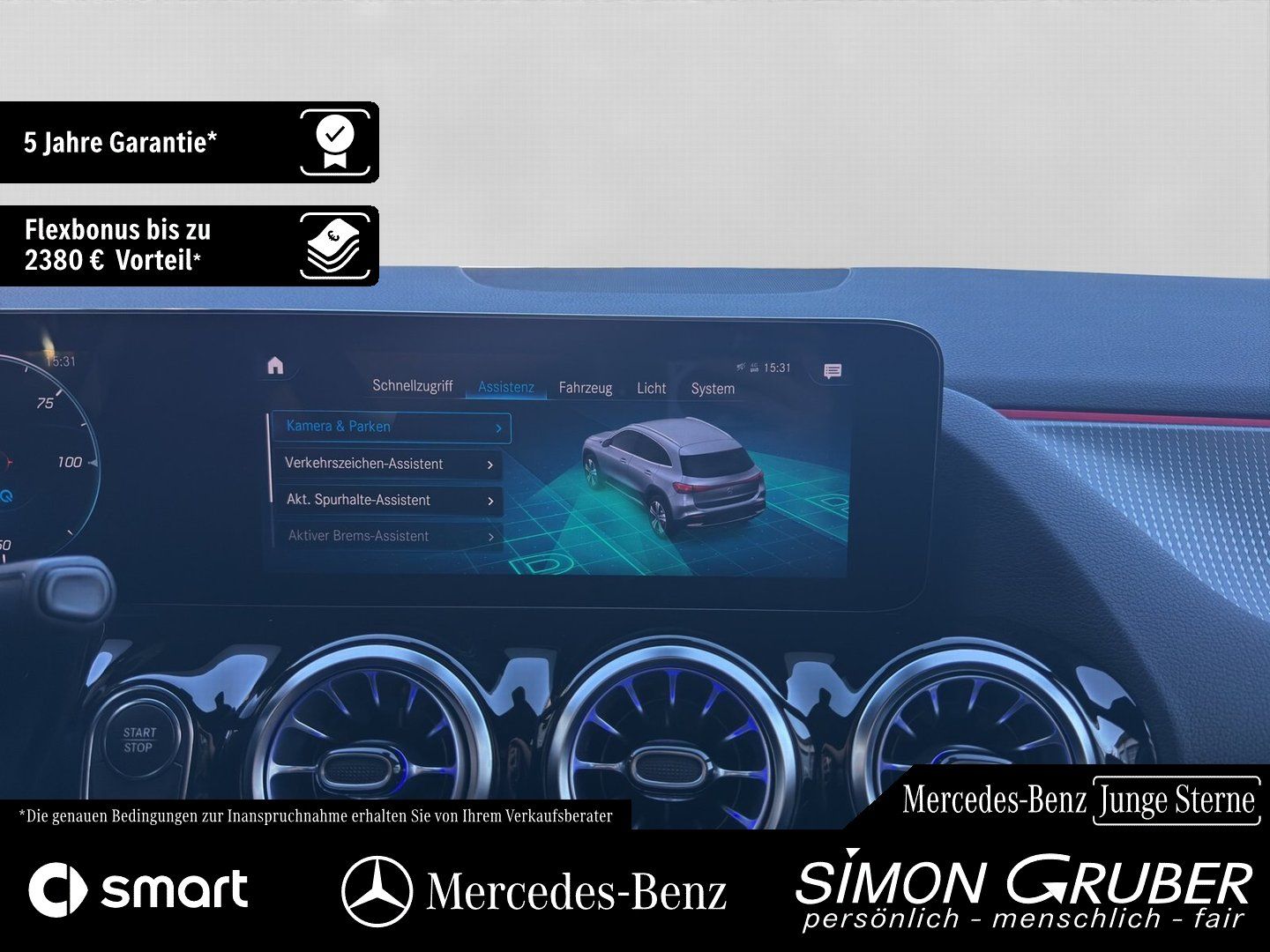 Fahrzeugabbildung Mercedes-Benz EQA 300 4M Progressive Ambi Keyless EasyP AMG 19