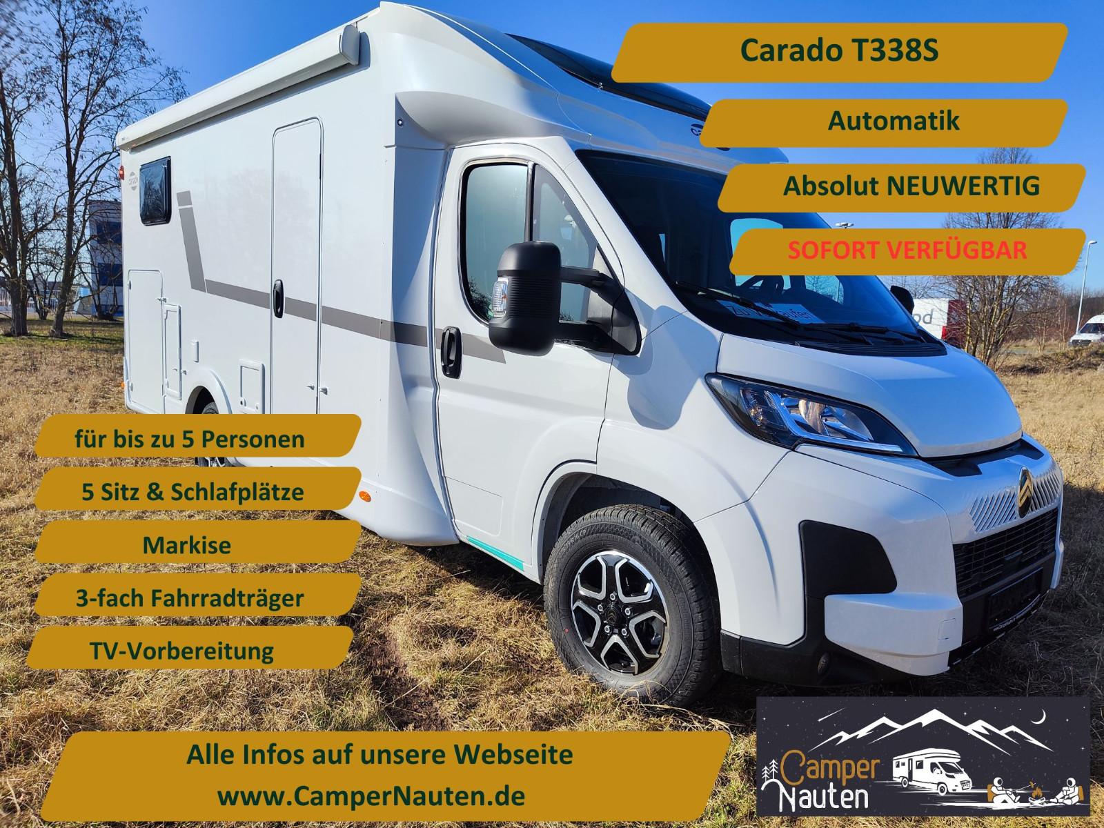 Carado T338S NEU Automatik, Lithium, 5Sitze,Hubbett