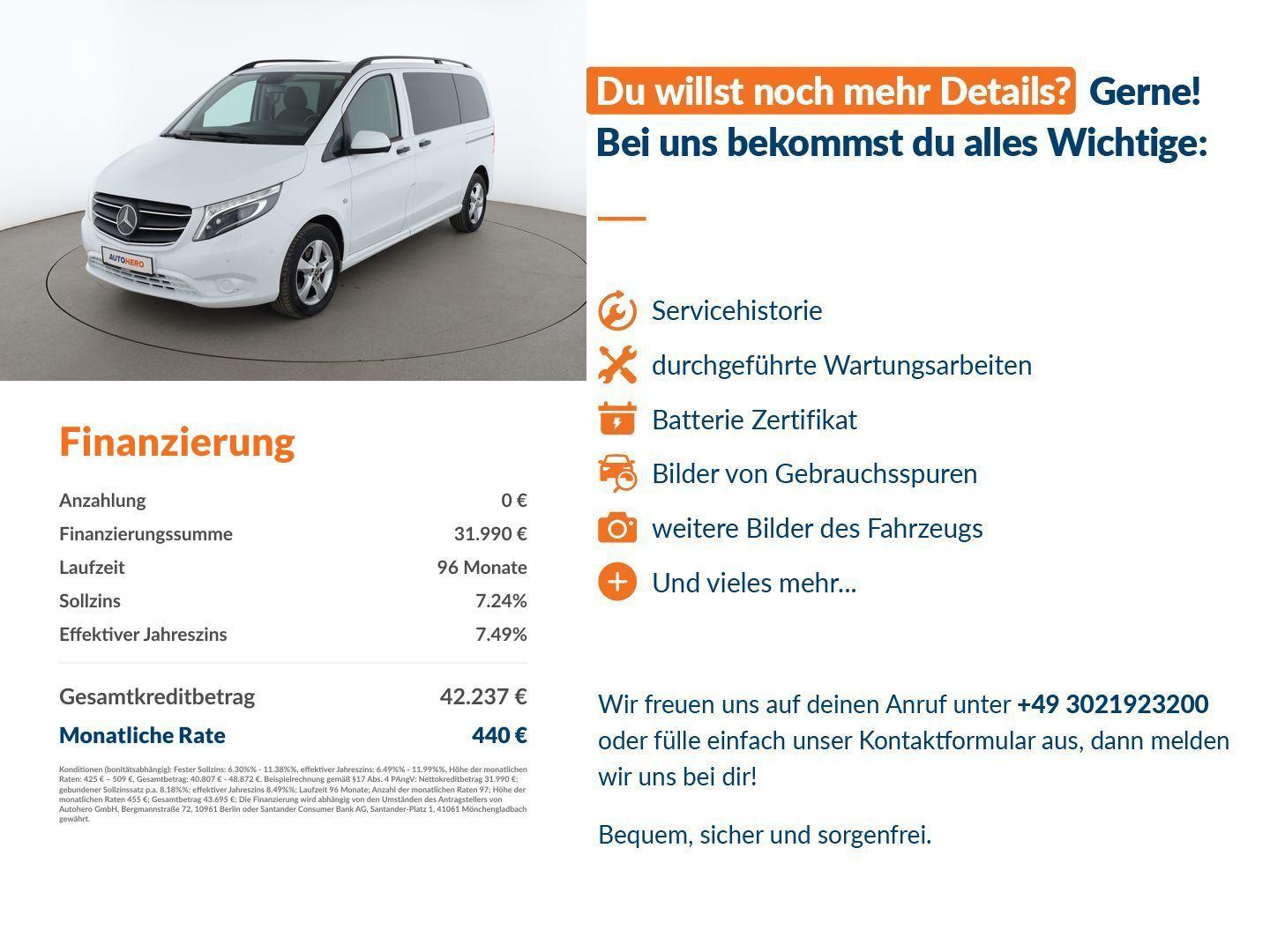 Mercedes-Benz Vito Tourer 124 CDI Pro 4x4 kompakt Aut.*NAVI*