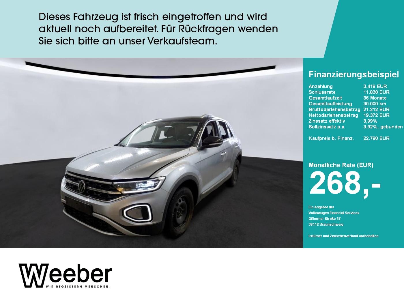 Volkswagen T-Roc STYLE*AHK*NAVI*LED*KAMERA*18ZOLL*ACC* LM