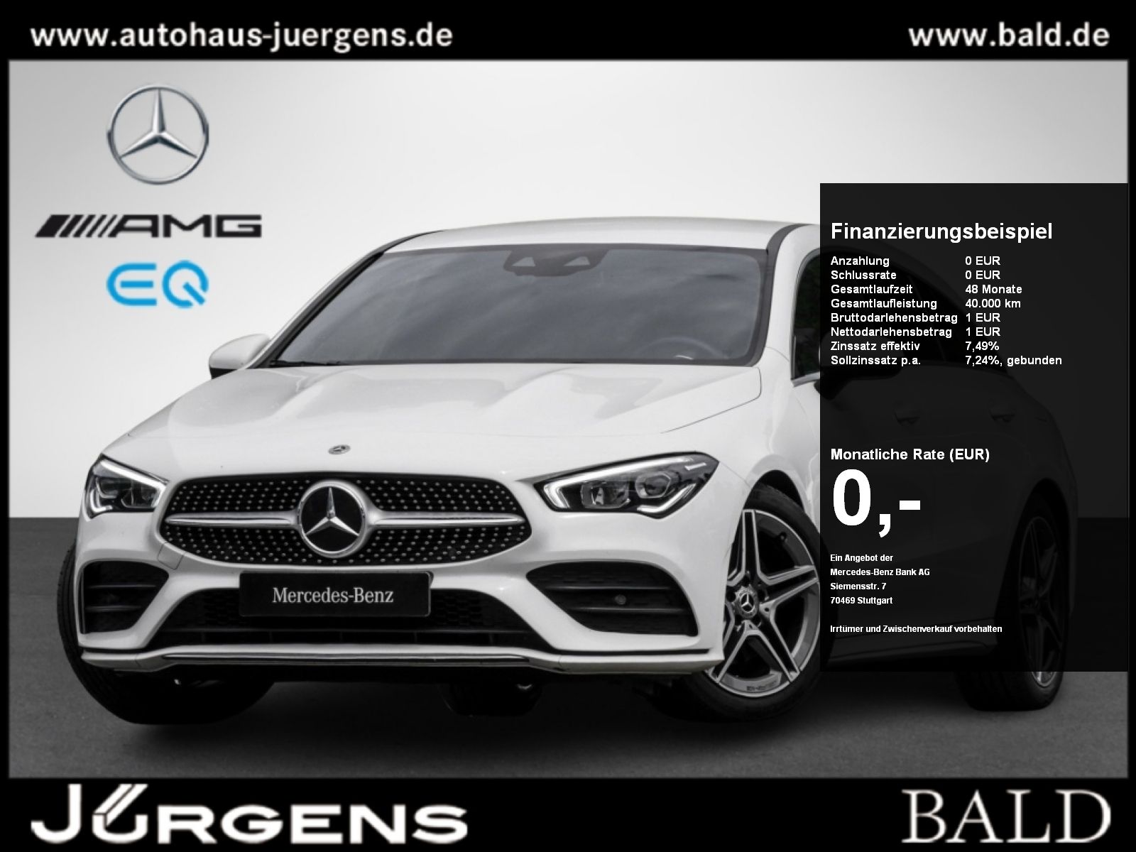 MERCEDES-BENZ CLA 220 d Shooting Brake AMG-Sport+Burm+Ambiente