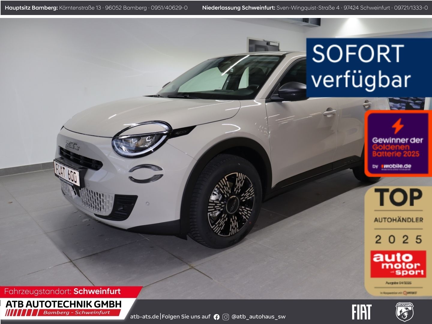 Fiat 600 1.2 Hybrid Business Edition 81 kW DCT Ganzja