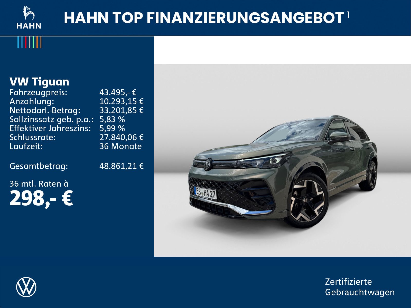Volkswagen Tiguan 1.5 eTSI DSG R-Line Matrix AHK CAM 360° foto 2