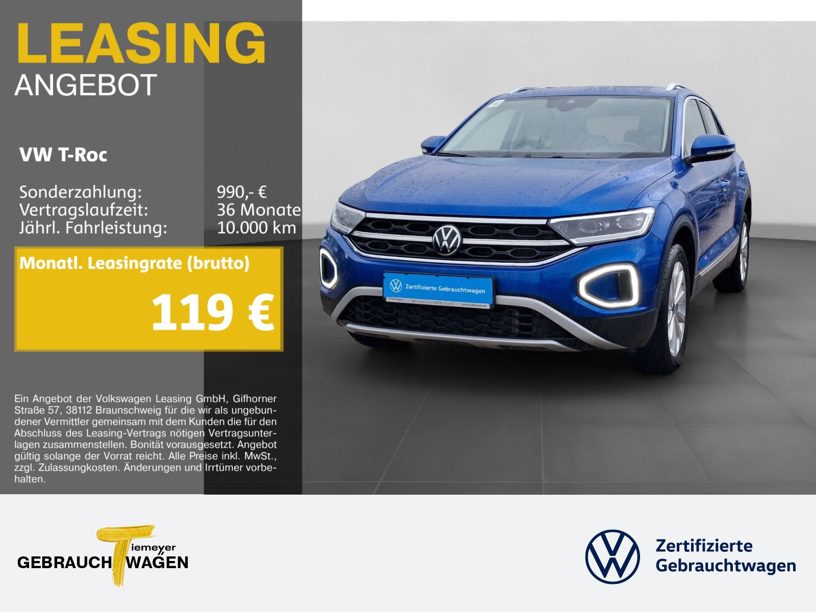 Volkswagen T-Roc 1.5 TSI STYLE ST.HEIZ LED+ NAVI