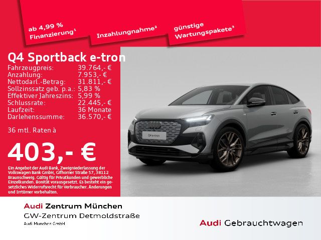 Audi Q4 Sportback 35 e-tron S line edition one Matrix