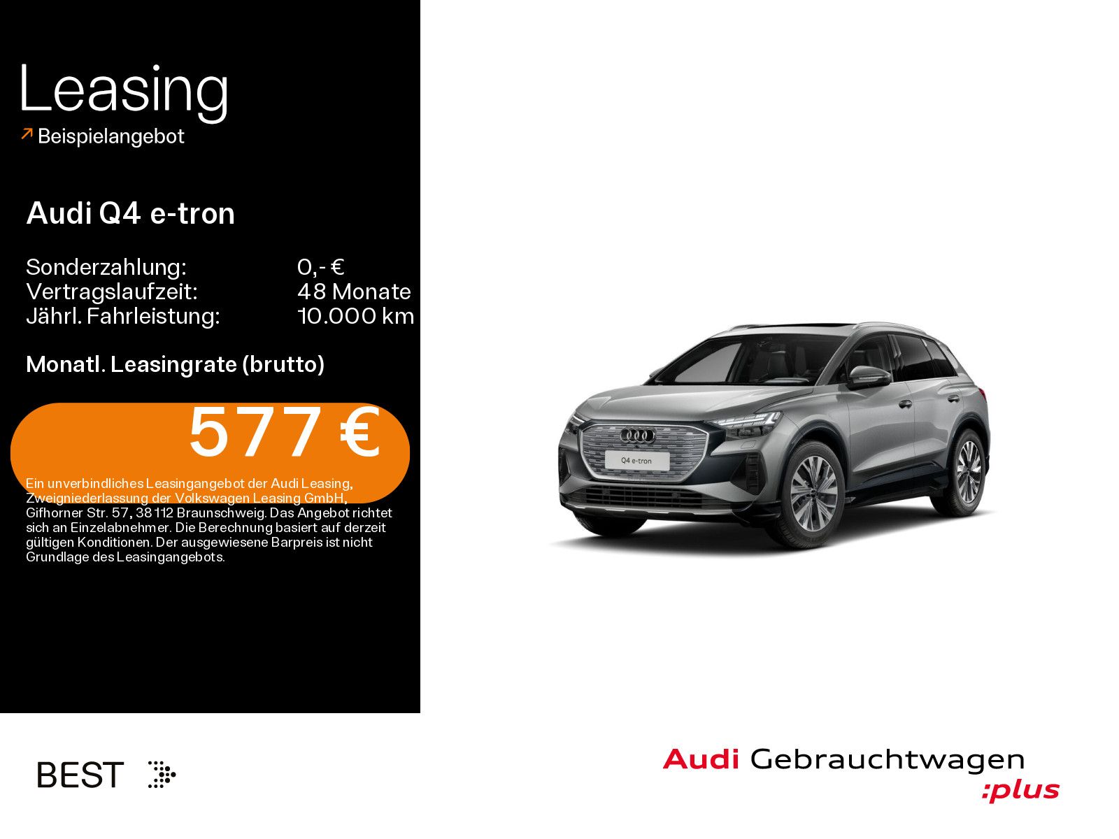 Audi Q4 50 e-tron Assist, Sonos, Matrix, Pano, AHK