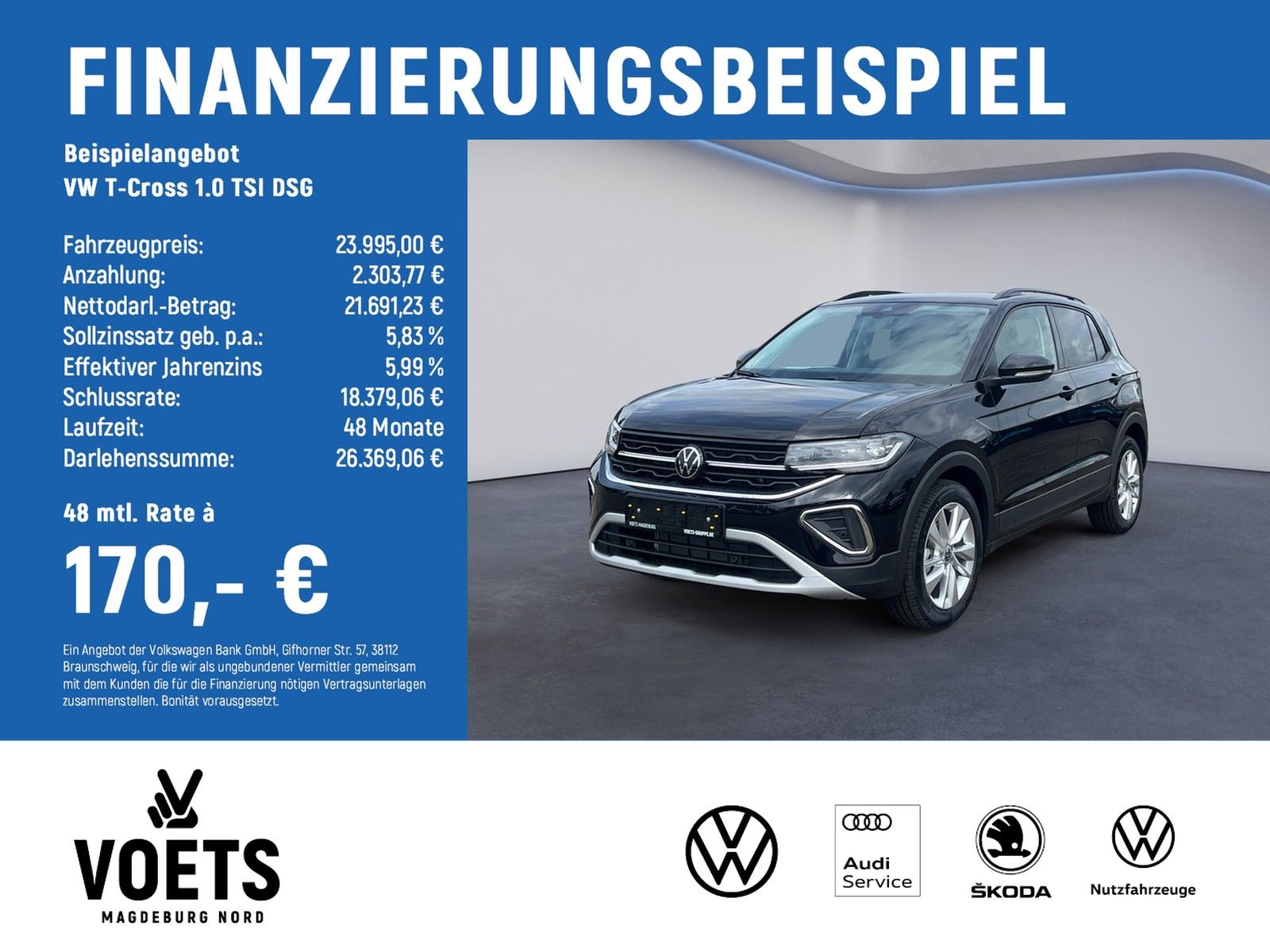 Volkswagen T-Cross  1.0 TSI  DSG Life MATRIX-LED+ACC+PDC+KA