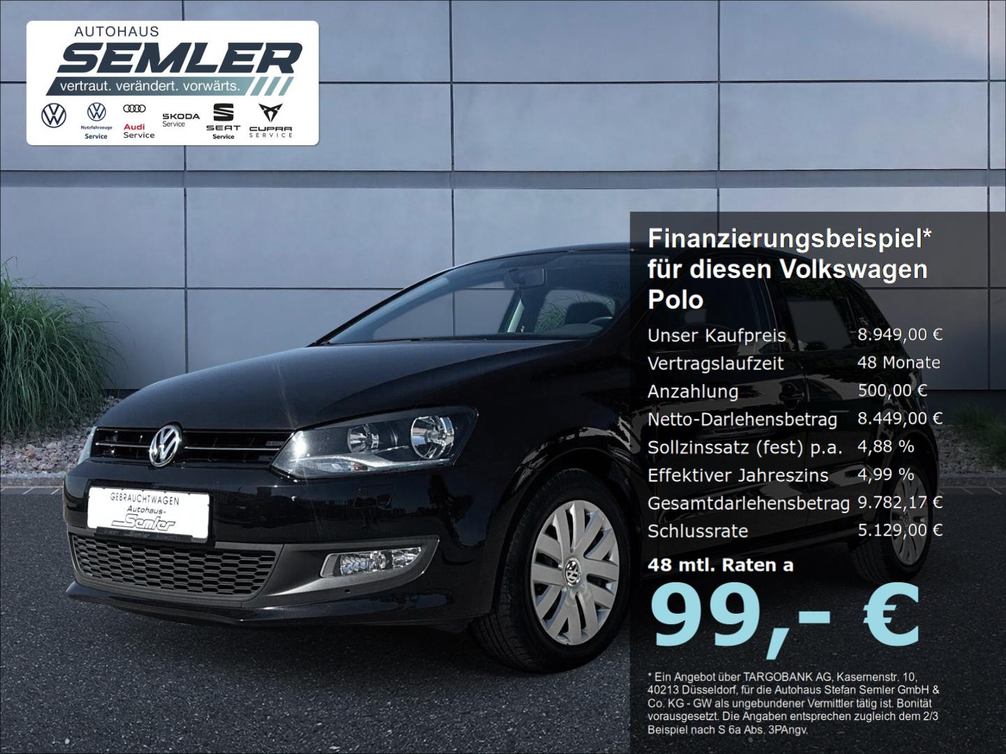 Volkswagen Polo V Comfortline 1.2 6-Gang GRA SHZ PDC