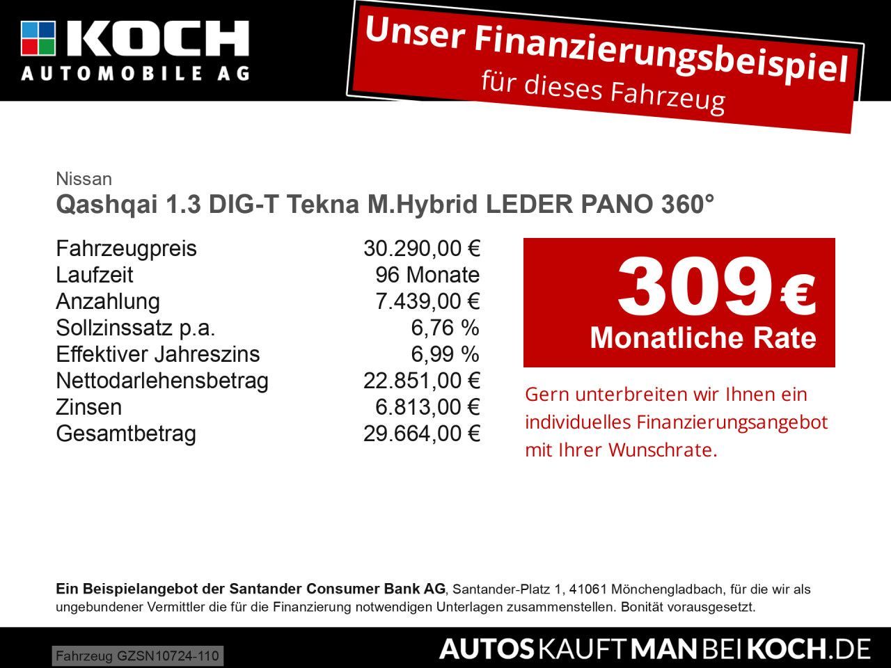 Nissan Qashqai 1.3 DIG-T Tekna M.Hybrid LEDER PANO imagem 2