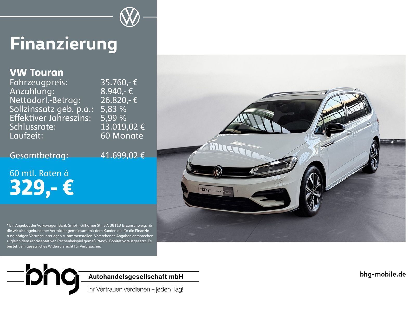 Volkswagen Touran 2.0 TDI DSG HIGHLINE R-LINE