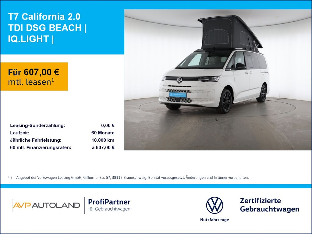 Volkswagen T7 California 2.0 TDI DSG BEACH | IQ.LIGHT |