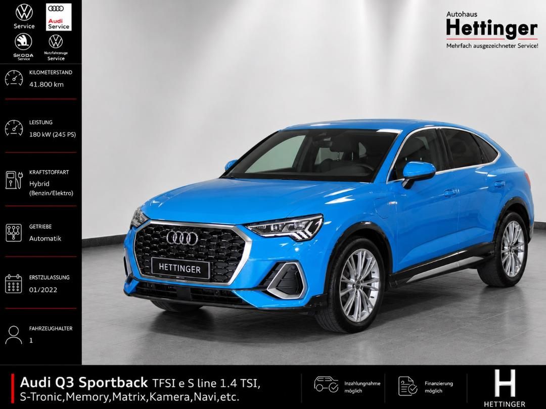 Audi Q3 Sportback TFSI e S line 1.4 TSI,S-Tronic,Memo foto 1