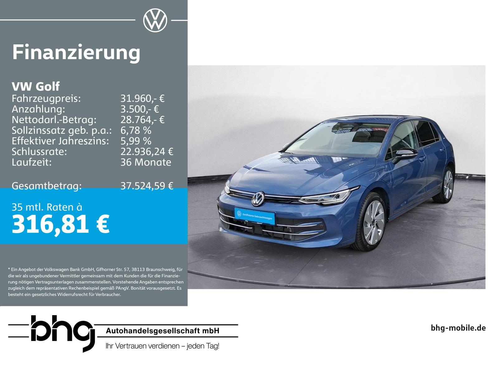 Volkswagen Golf 1.5 eHybrid DSG ENERGY #AHK #KAMERA #ANSCHL