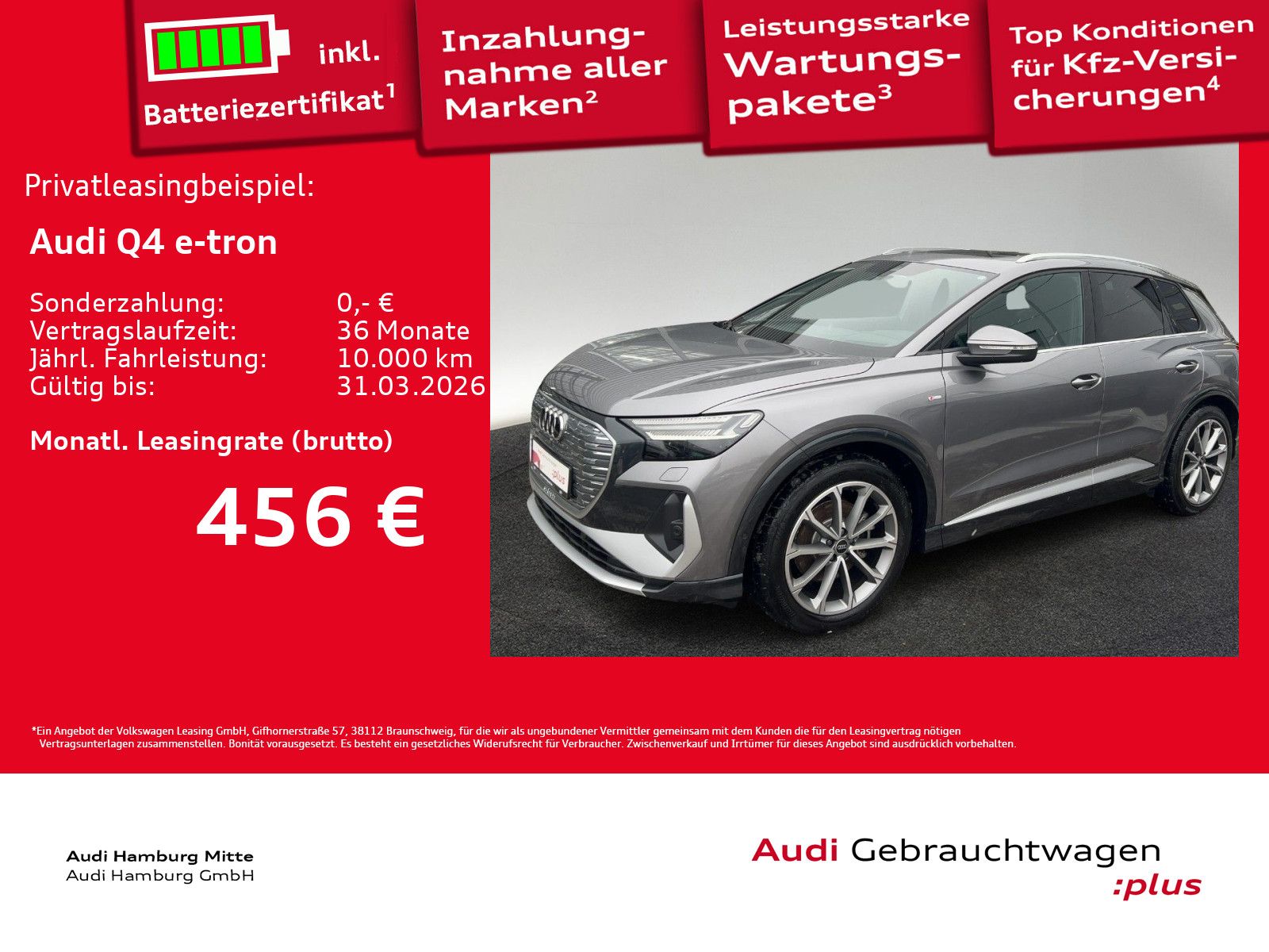 Audi Q4 e-tron 35 125 kW S line Matrix Navi AHK