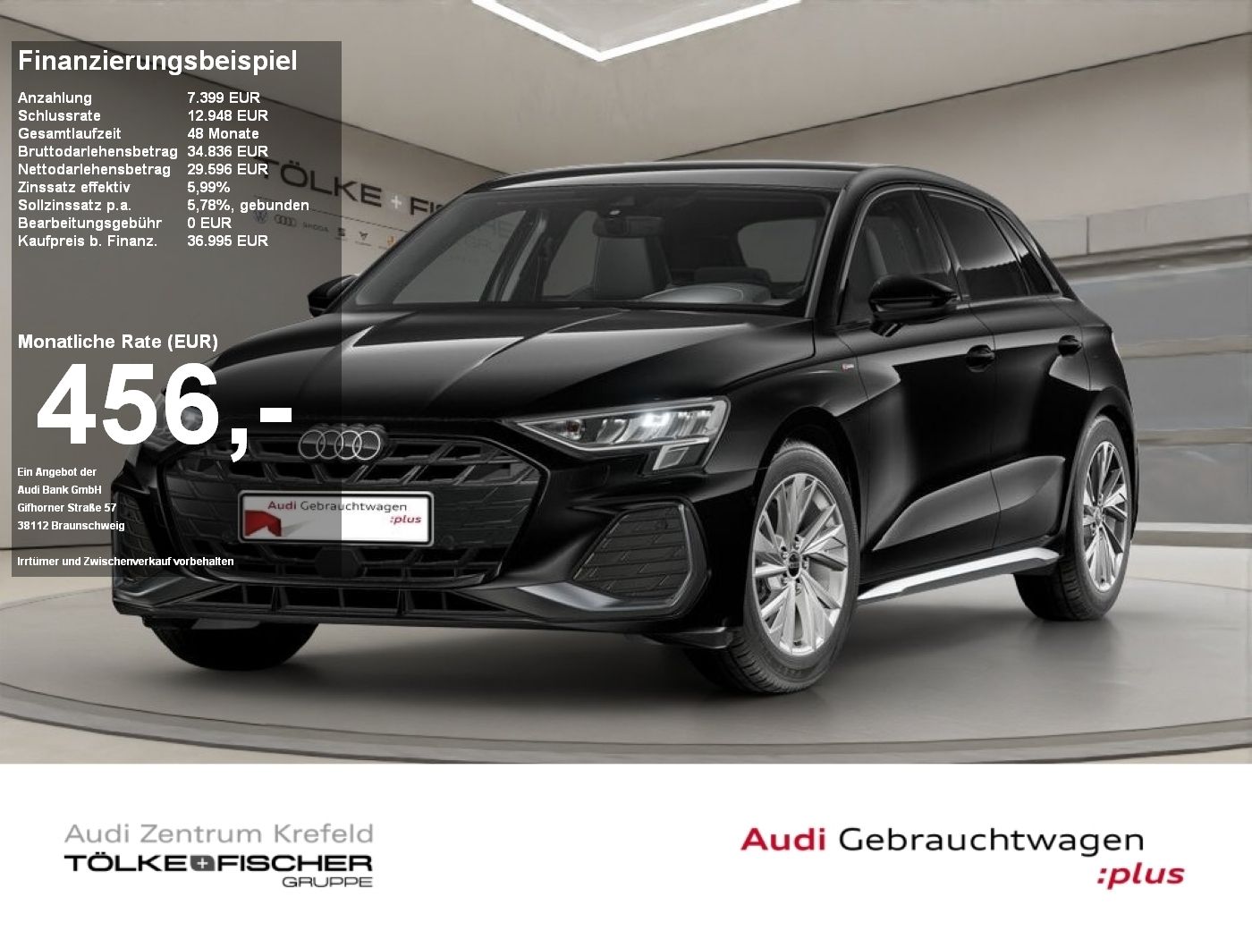Audi A3 35 Sportback 2.0 TDI S-Line S-line ACC AUT