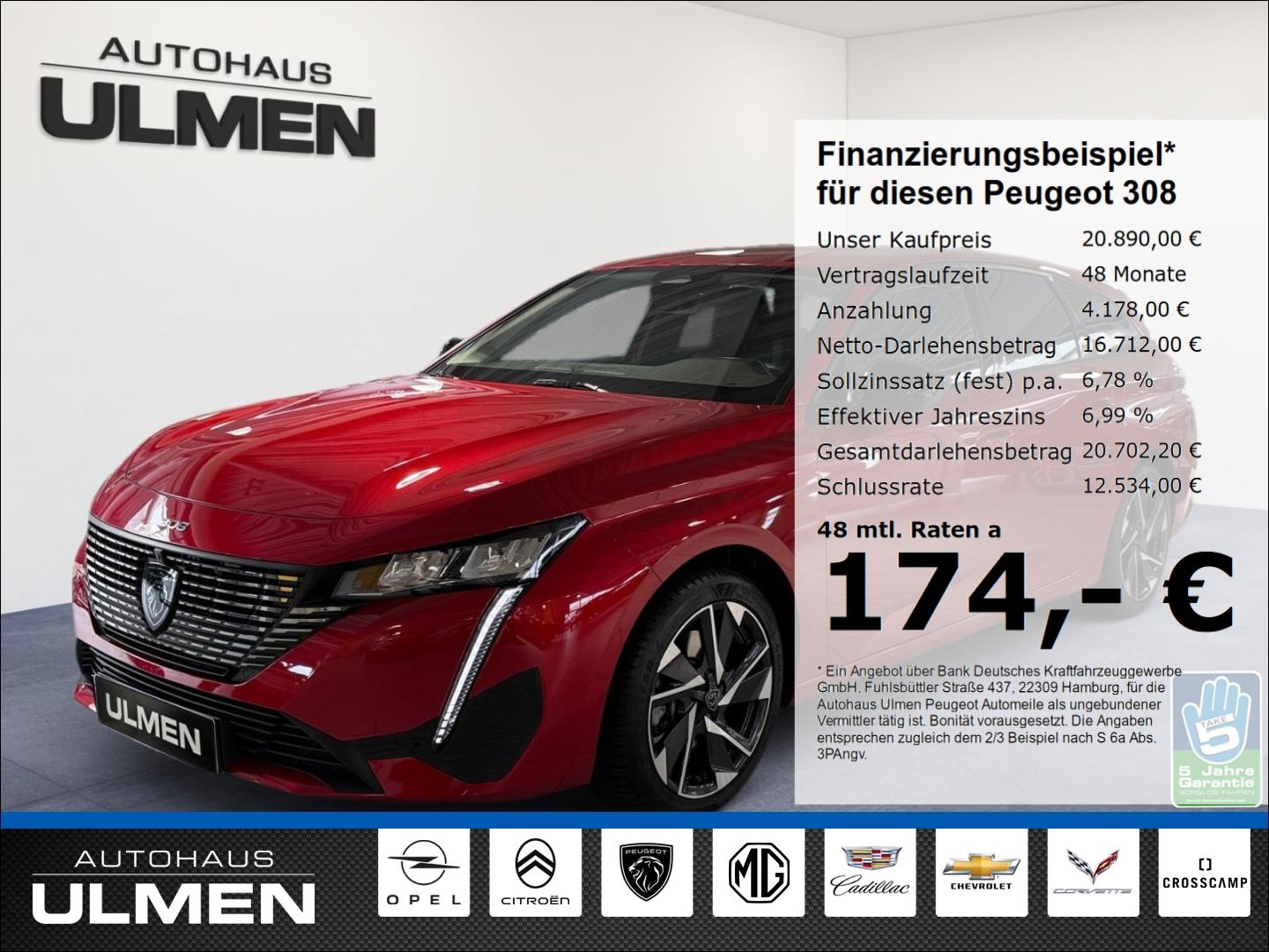 Peugeot 308 SW Allure Pack 130  Navi SHZ 360 Grad Kamera