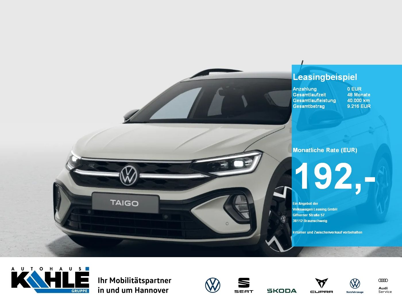 Volkswagen Taigo 1.0 TSI DSG R-Line BlackRoof NAVI AHK GJR