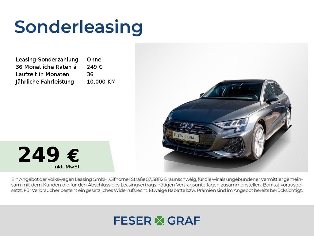 Audi A3 SB TFSI S tronic S line/Tech/Kamera/SHZ/17"