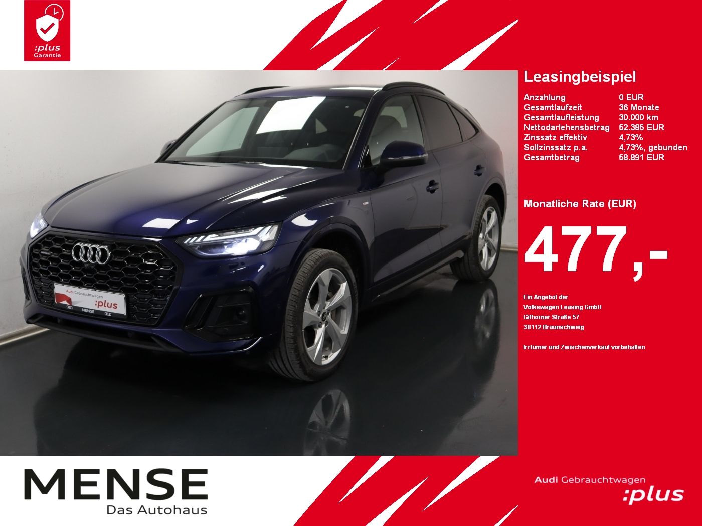 Audi Q5 Sportback 45 TFSI quattro S tronic S line AHK