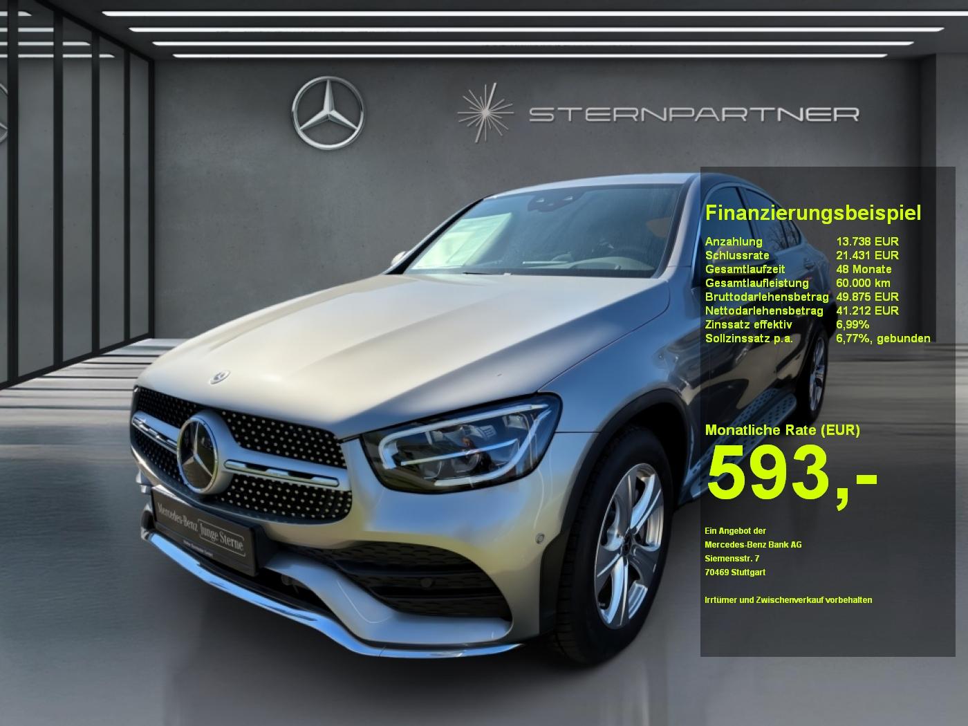 Mercedes-Benz GLC 300 d 4M AMG+LED+MEM+BURM+AMBIE+SDACH+AHK
