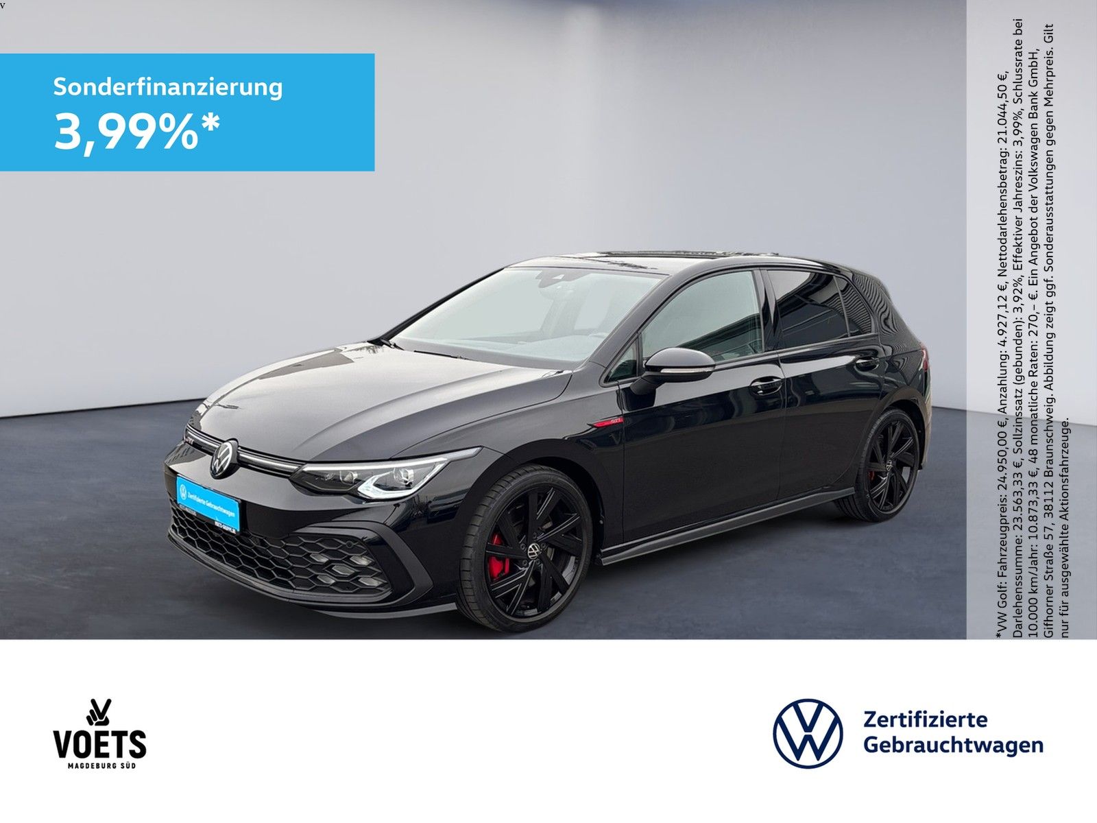 Volkswagen GOLF VIII GTI DSG BLACK STYLE LED+BERGAMO+NAVI