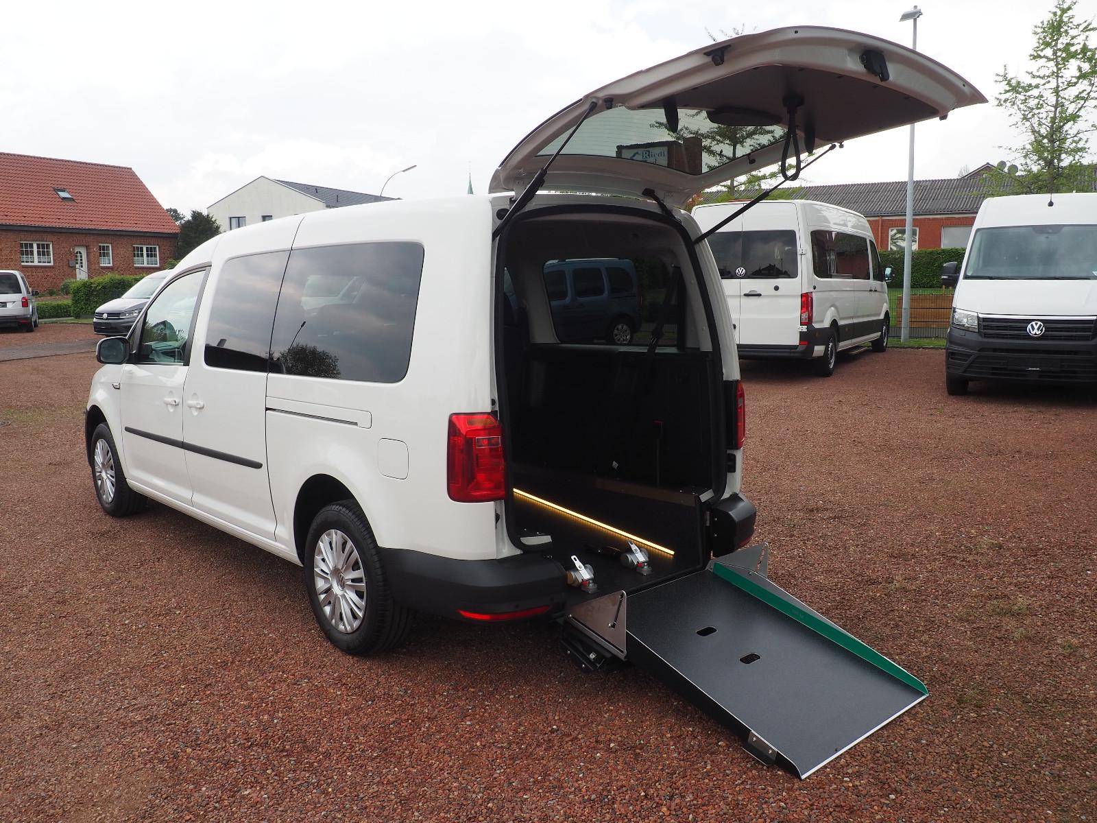 Volkswagen Caddy Maxi Rollstuhlgerecht 7-Sitzer Wenderampe