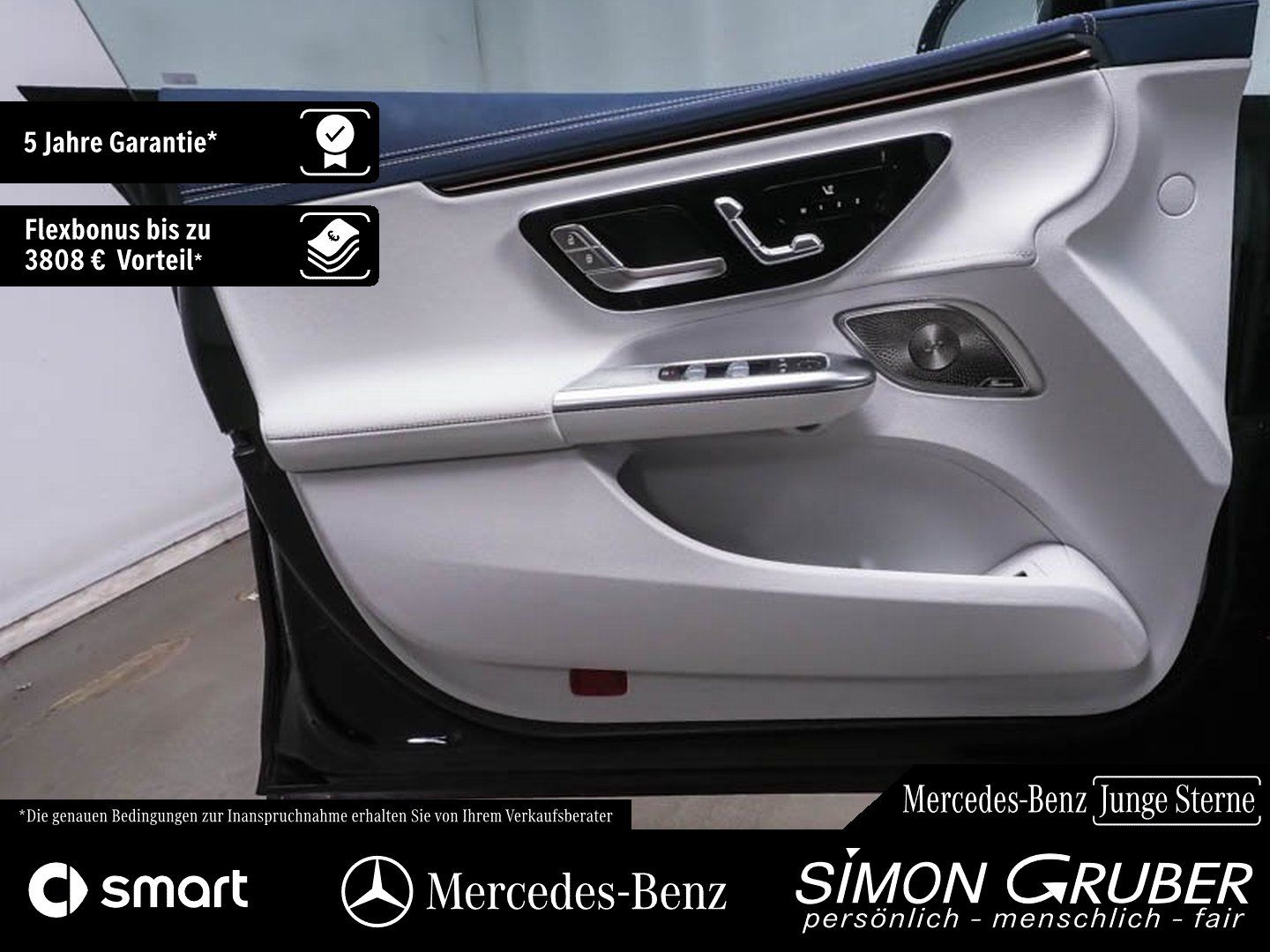 Fahrzeugabbildung Mercedes-Benz EQE 500 4M AMG Pano Leder Airmatic HUD Burm3D