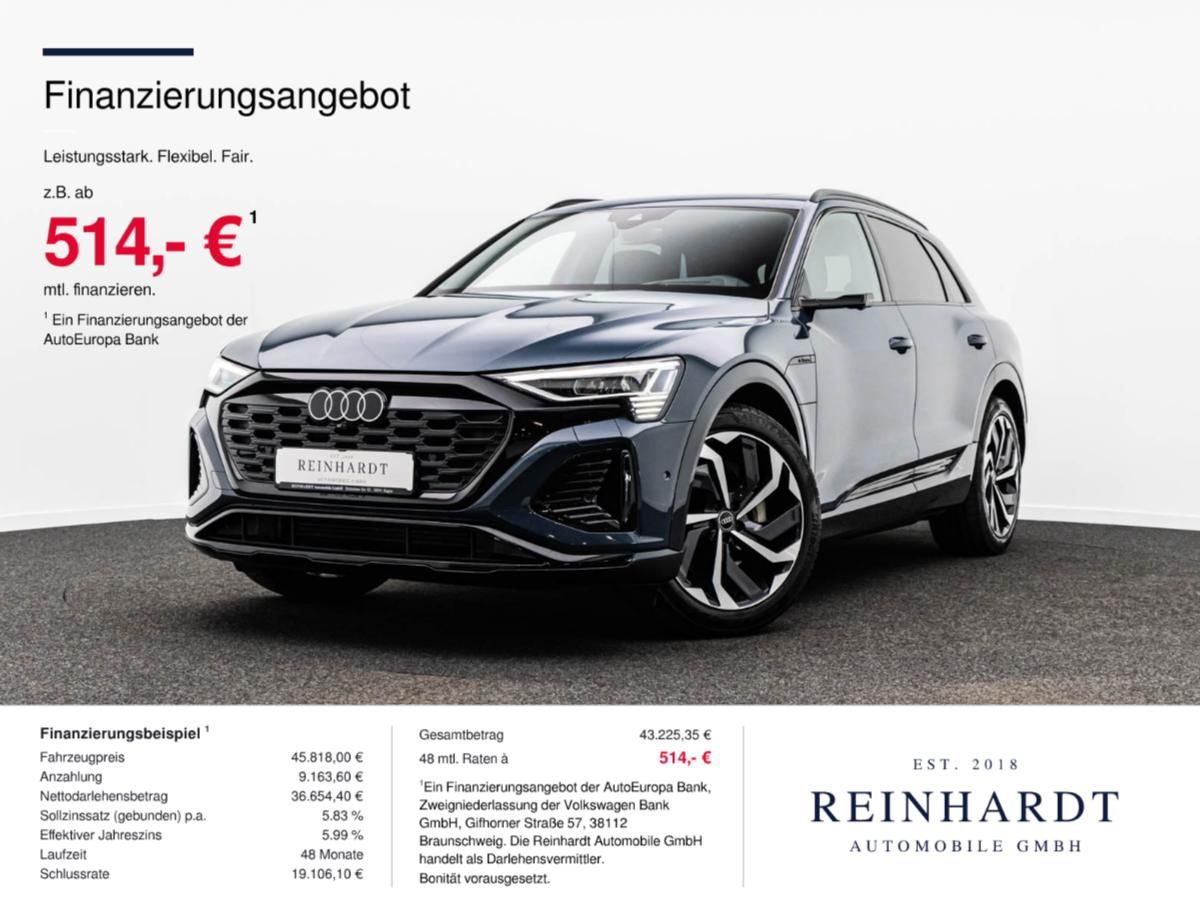 Audi Q8 E-TRON 50 Q S LINE BLACK MATRIX/ACC/HuD/PANO