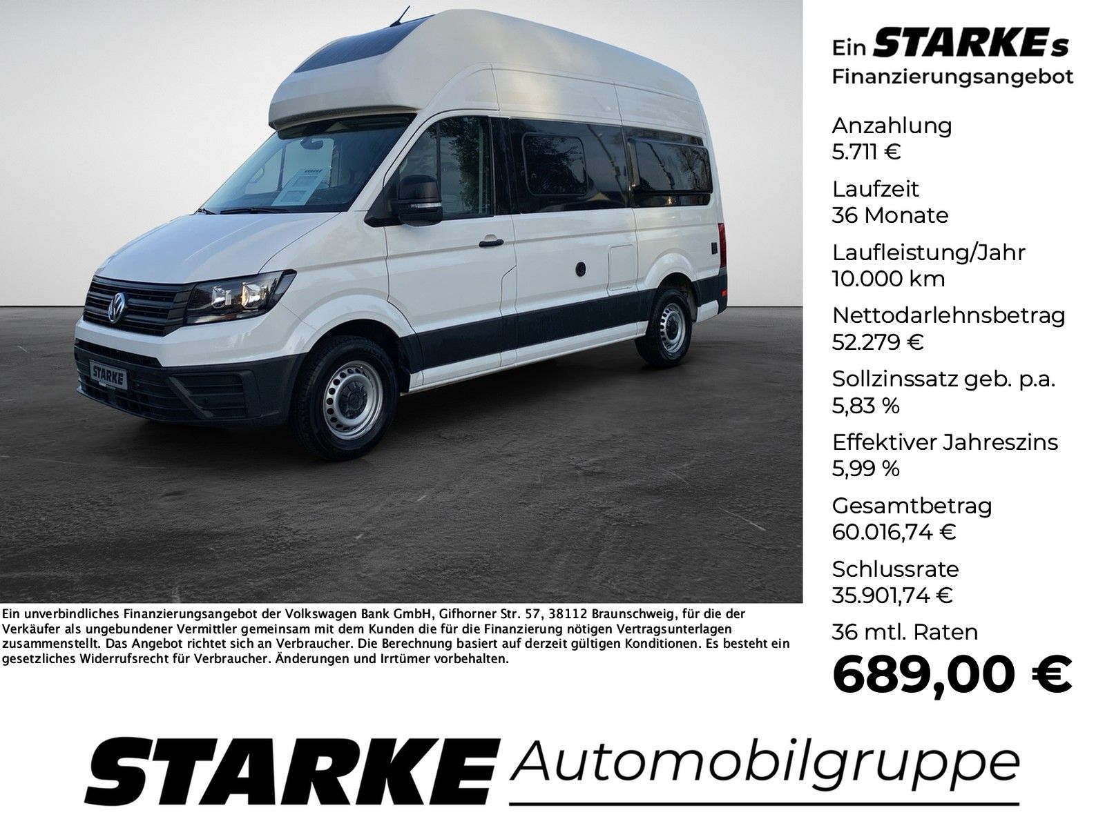 Volkswagen Crafter Grand California 600 2.0 TDI Autom Kamer