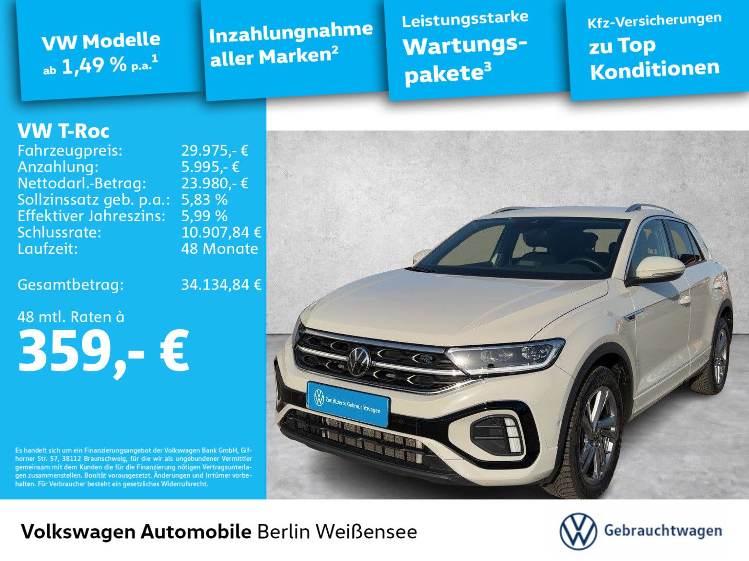 Volkswagen T-Roc 1.5 TSI R-Line DSG MATRIX RFK NAV VC APP foto 2