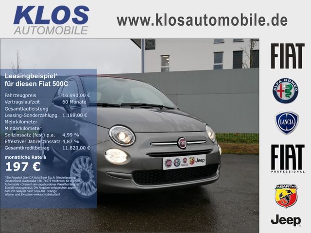 Fiat 500C 1.0 GSE HYBRID 70PS APPLE CARPLAY ALU