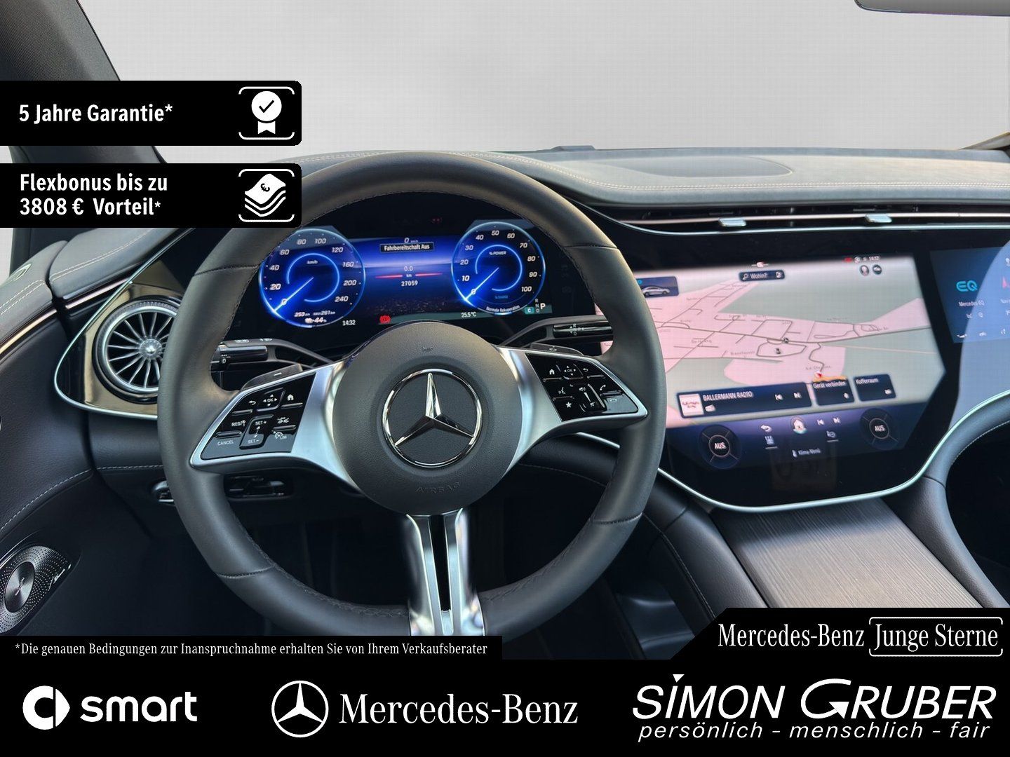 Fahrzeugabbildung Mercedes-Benz EQE 500 4M AMG Premium+ Nappa Hyper Pano Md 2025