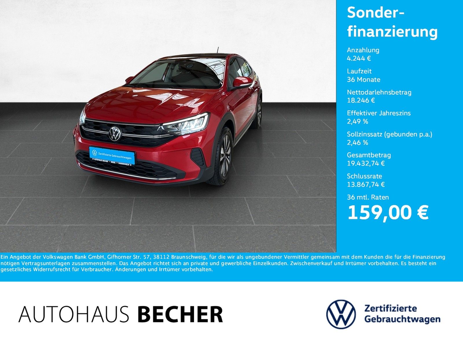 Volkswagen Taigo Life 1.0 TSI 5-Gang AHK Rückfahrkam Pano foto 1