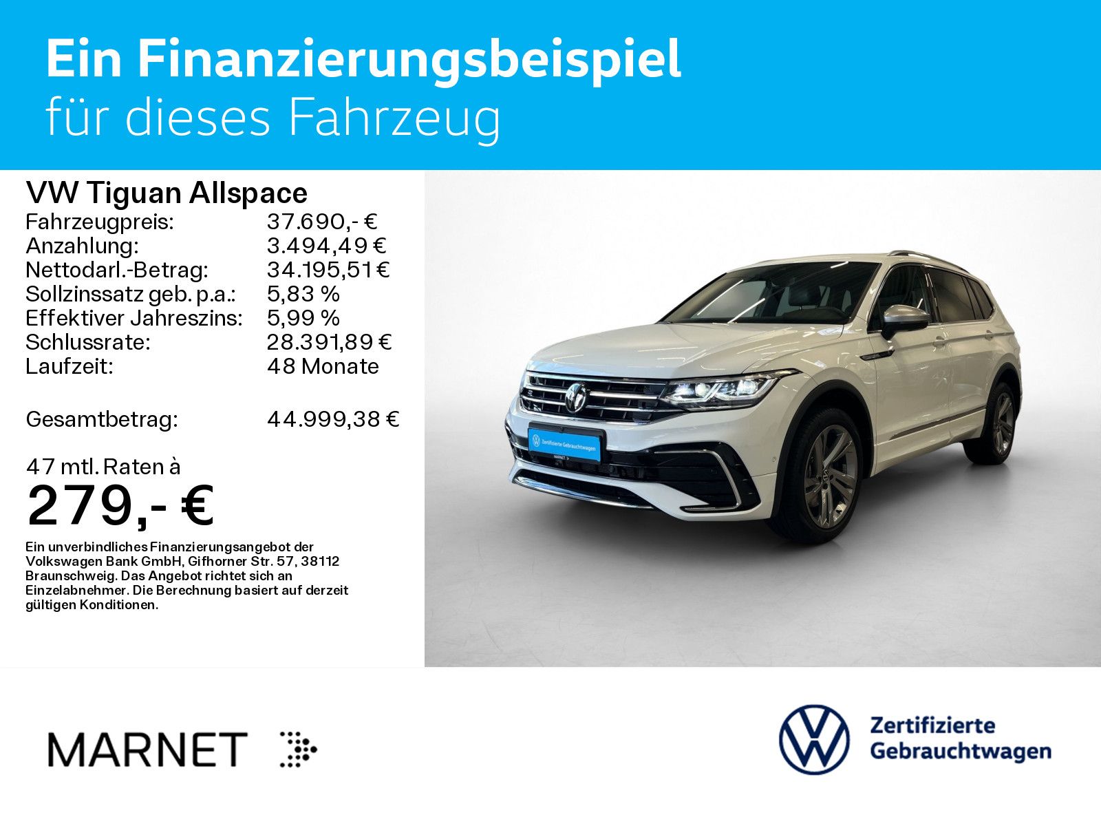 Volkswagen Tiguan Allspace 2.0 TDI R-Line 4M DSG Navi*AHK*7 imagem 2