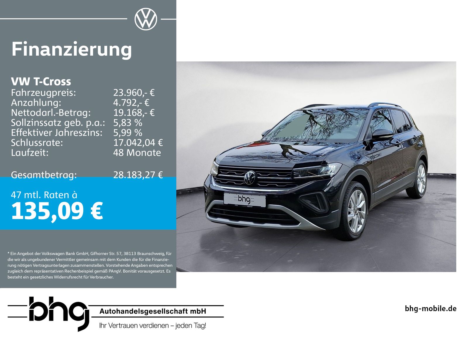 Volkswagen T-Cross Life 1,0 TSI OPF  DSG