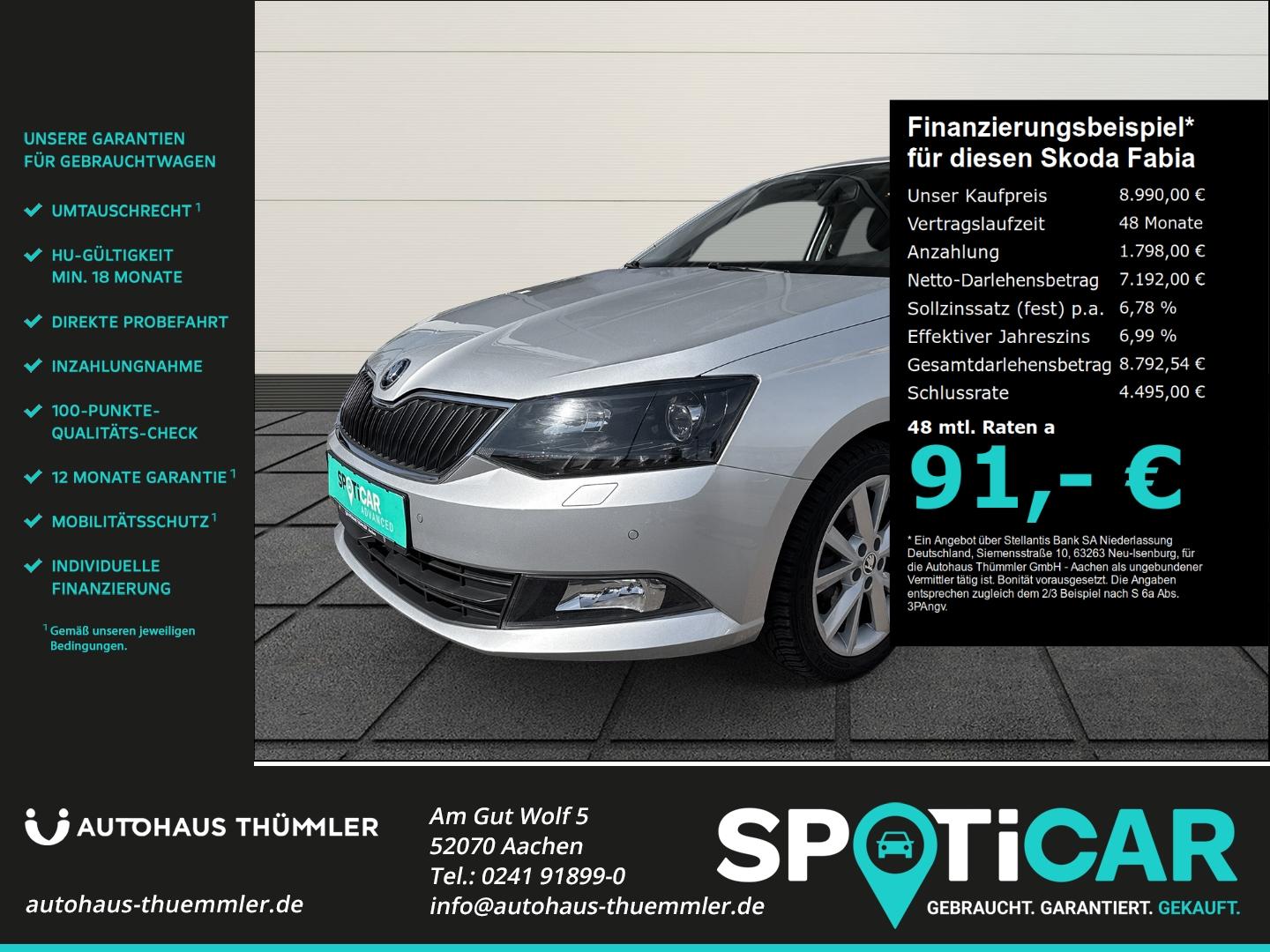 Skoda Fabia Joy Sperrdiff.Allwetterreifen Klimaautom S