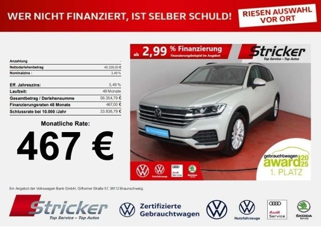 VW Touareg  3.0TDI 467,-ohne Anzahlung AHK Luft App