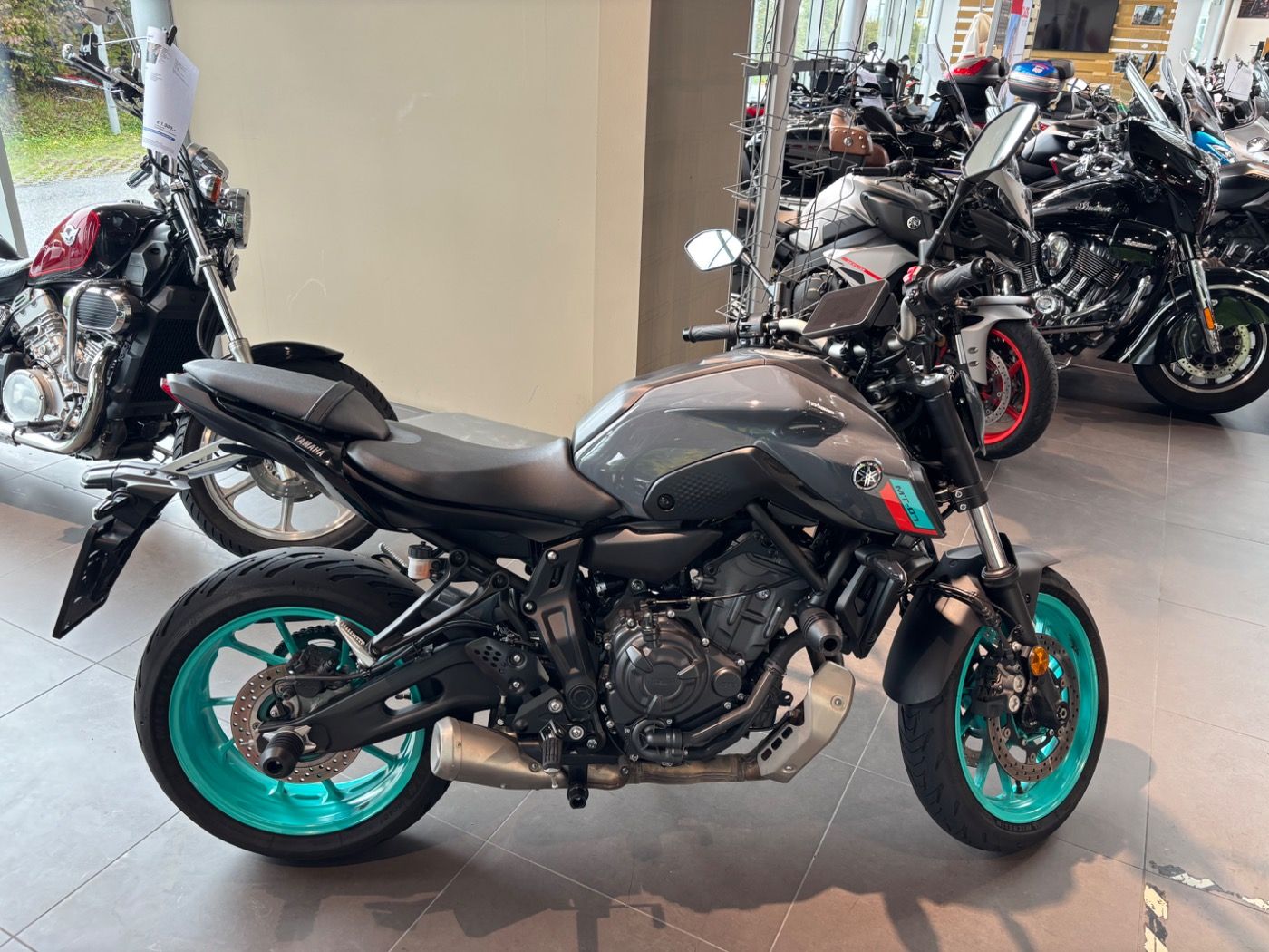 Fahrzeugabbildung Yamaha MT 07 Cyan Storm