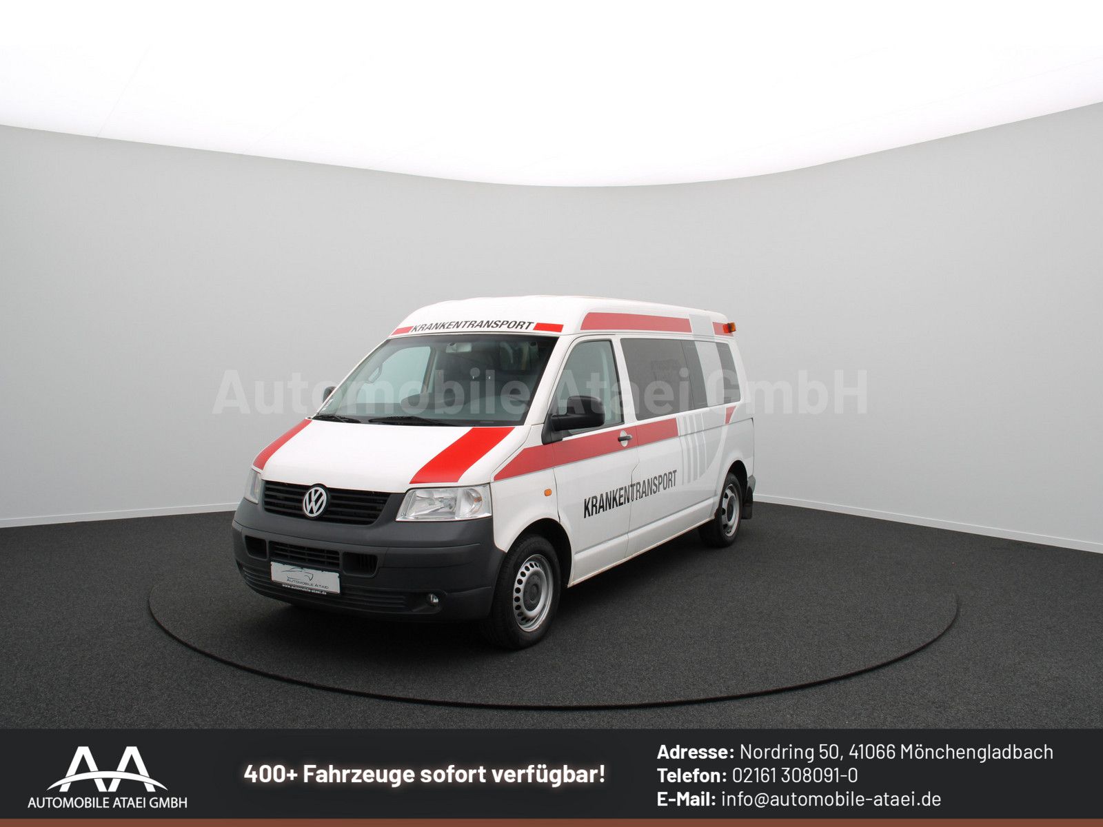 Fahrzeugabbildung Volkswagen T5 Transporter 2.5 TDI *KTW* 1.Hand+ Klima 9558