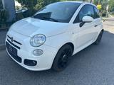 Fiat 500 S TwinAir Turbo Checkheft Klima kein Abarth - Fiat 500 mit Benzin-Antrieb: Weiß, Leder, Kleinwagen