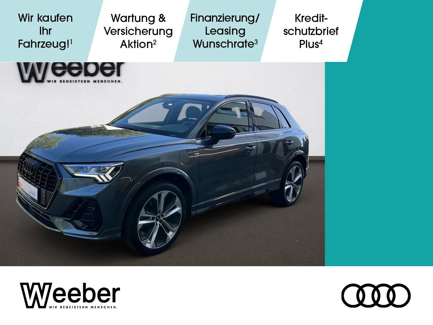 Audi Q3 S line *AHK*BLACKSTYLE*KAMERA*PANO*SONOS*