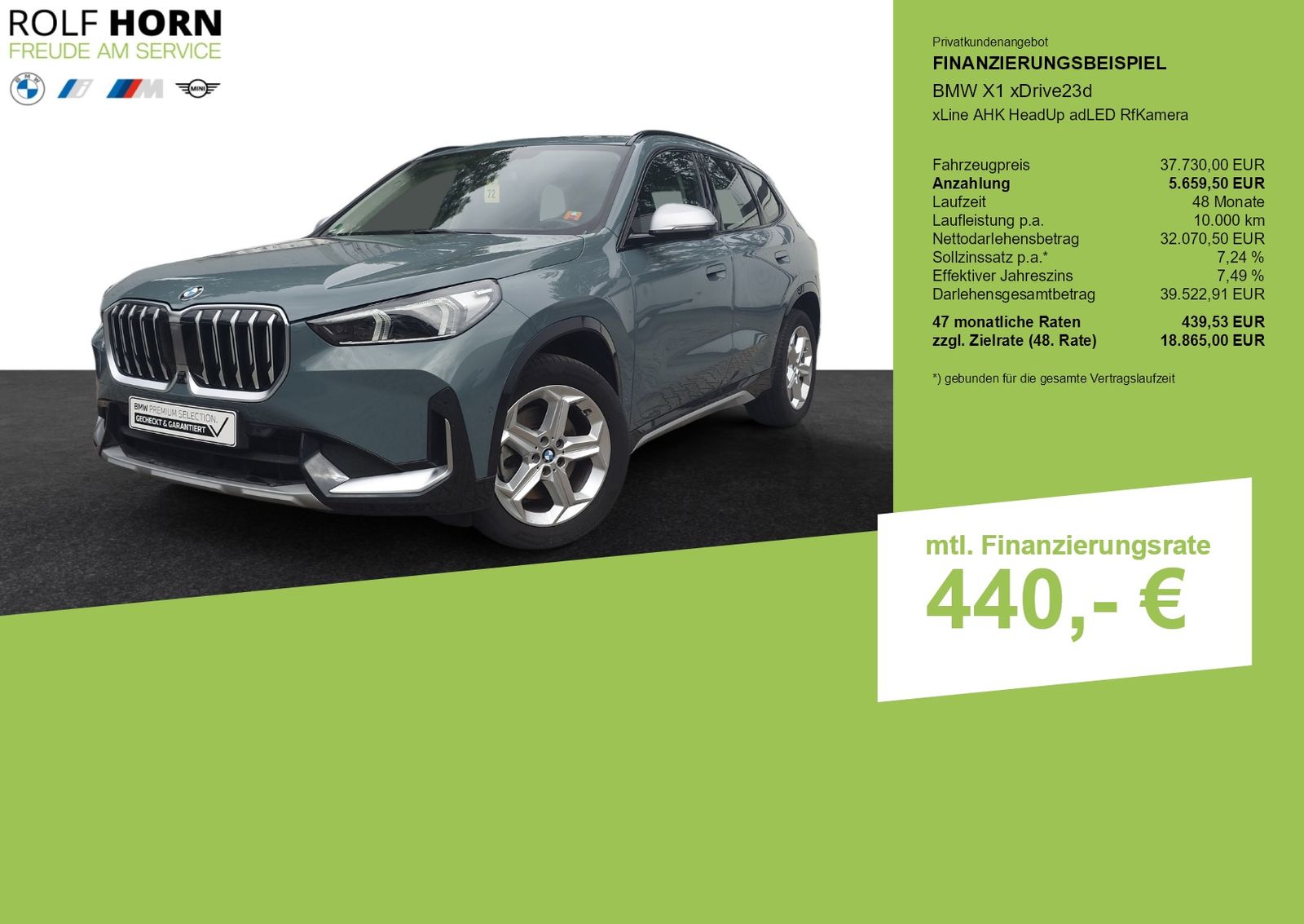 BMW X1 xDrive23d xLine AHK HeadUp adLED RfKamera foto 3